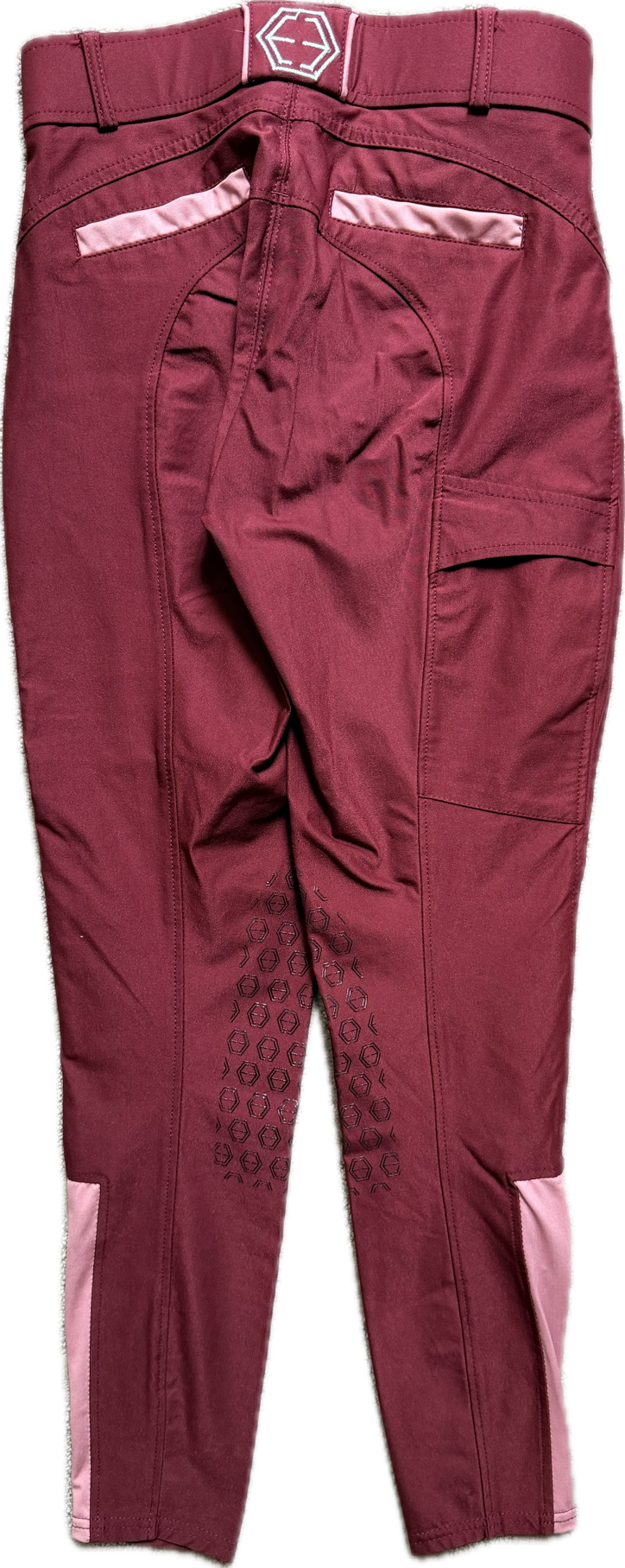 The Logan Knee Patch Breech - Cranberry - Women's US 26