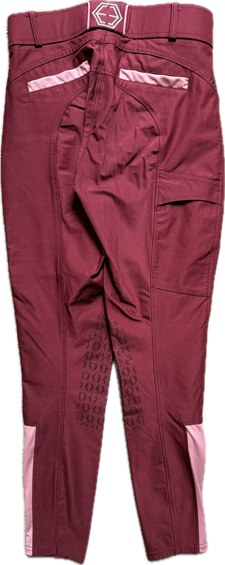 The Logan Knee Patch Breech - Cranberry - Women's US 26