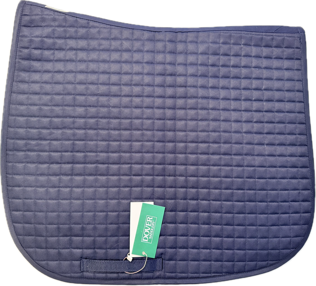 Dover Saddlery Quilted Dressage Pad - Navy - New!