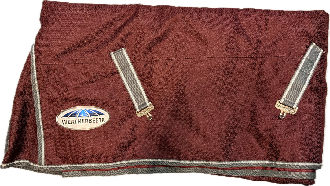 WeatherBeeta ComFiTec Plus Dynamic Turnout Blanket - Burgundy - 75"