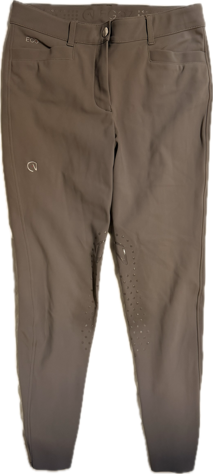 EGO7 Women's Jumping EJ Knee Patch Breeches - Taupe - Size IT 44 (US 28)