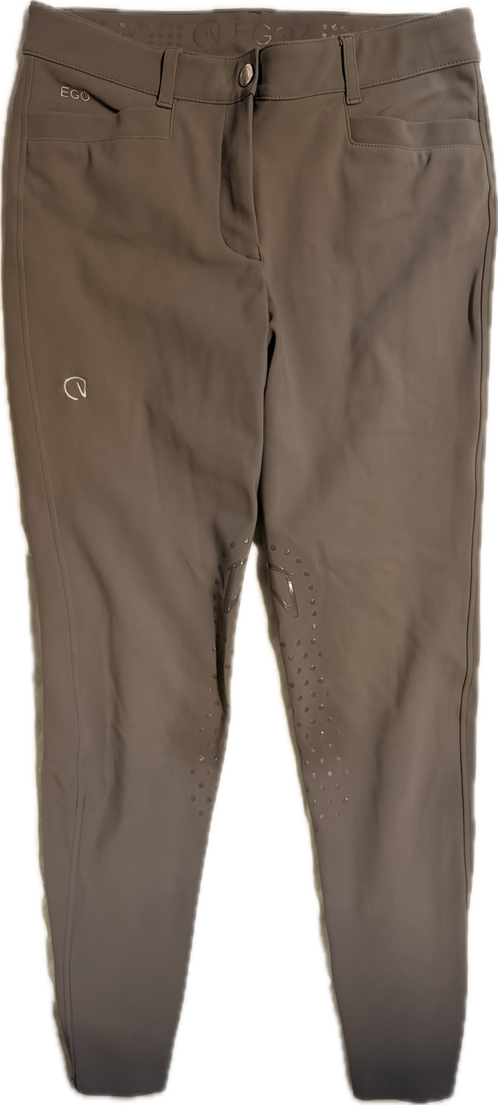 EGO7 Women's Jumping EJ Knee Patch Breeches - Taupe - Size IT 44 (US 28)