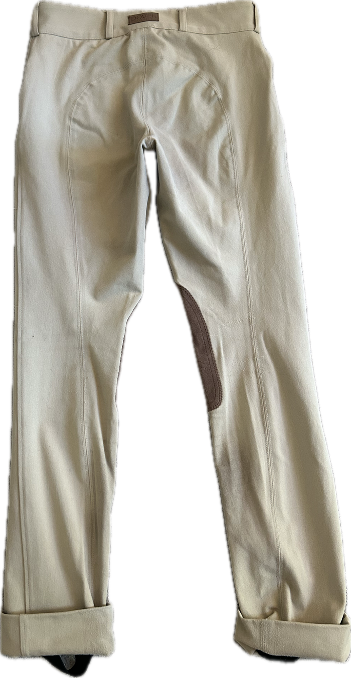 Dover Saddlery Wellesley Competition Jodhpur Breeches - Tan - Child's 16