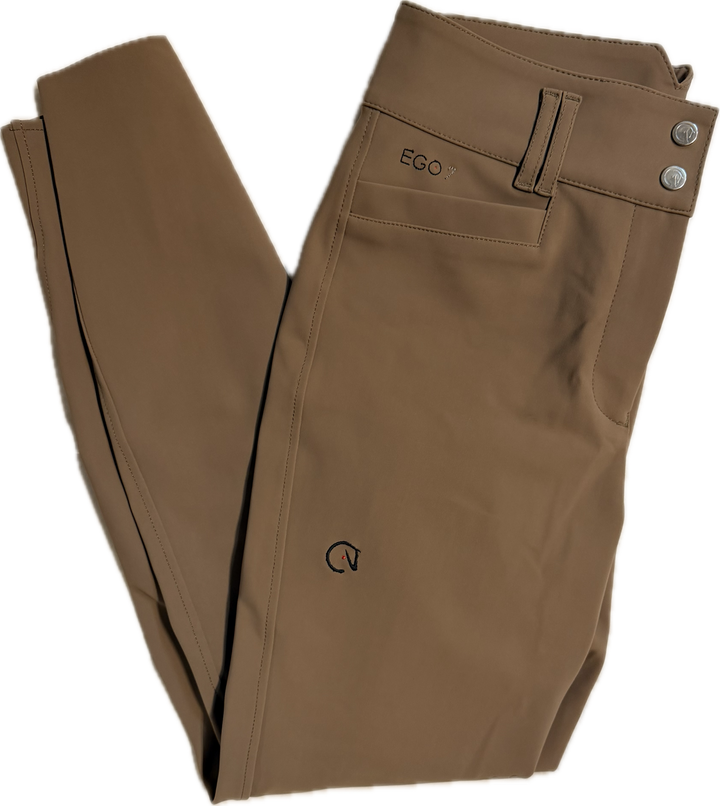 EGO7 Women's Jumping EJ Knee Patch Breeches - Hazelnut - Size IT 42 (US 26)