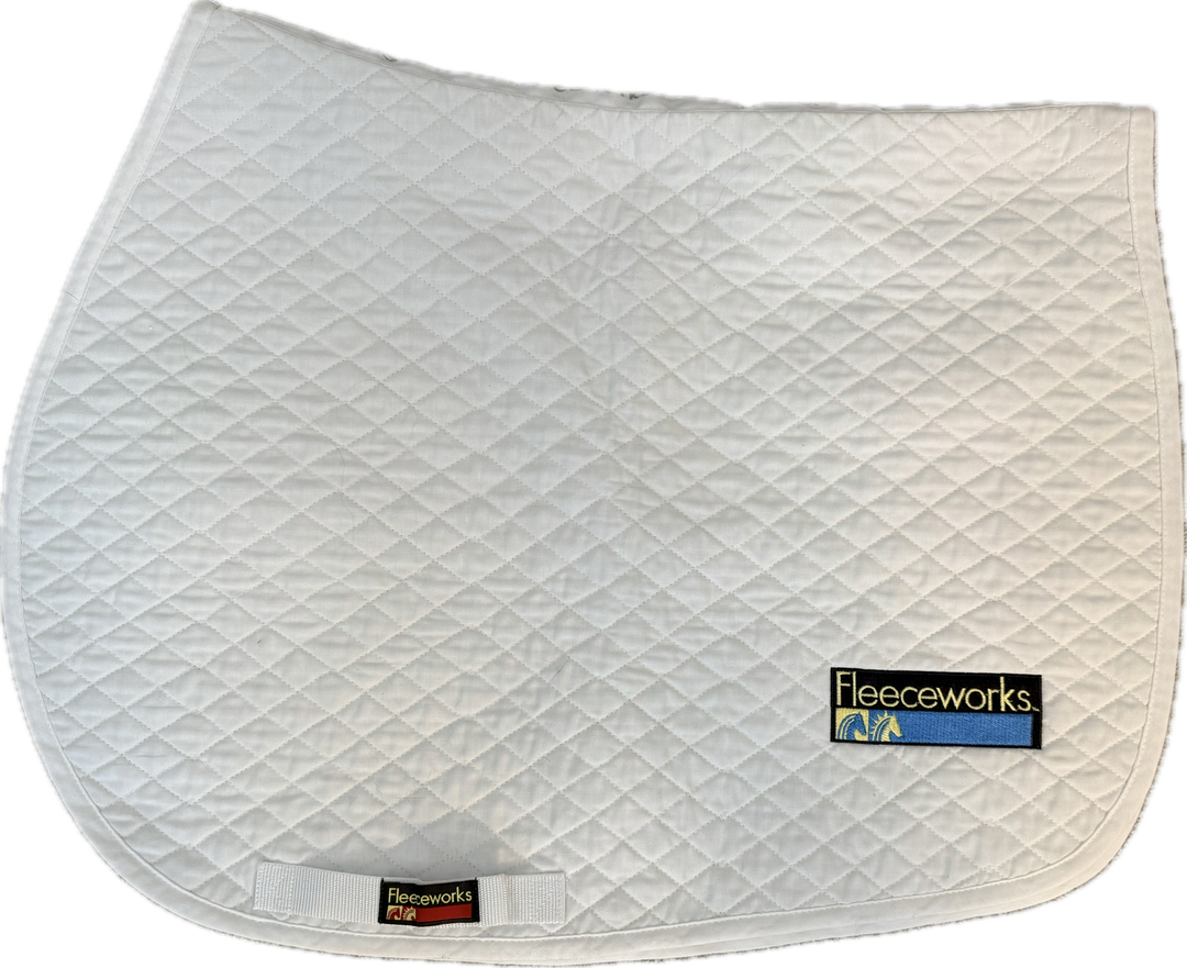 Fleeceworks Saddle Pad - White - New!