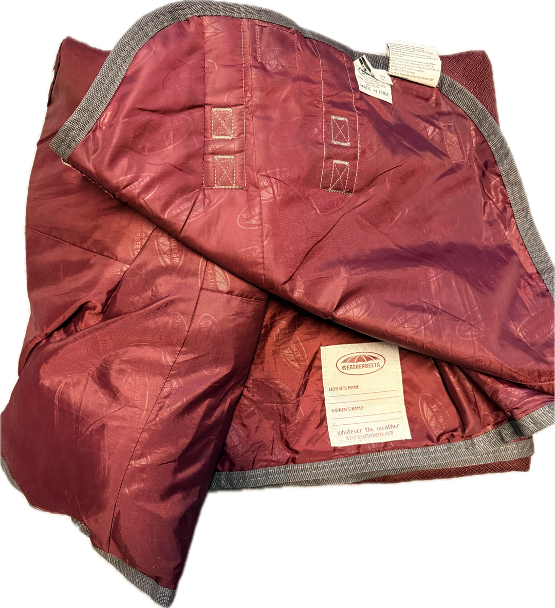 WeatherBeeta ComFiTec Plus Dynamic Turnout Blanket - Burgundy - 75"