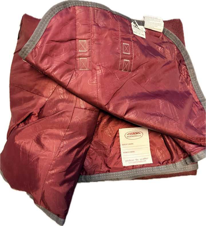 WeatherBeeta ComFiTec Plus Dynamic Turnout Blanket - Burgundy - 75"