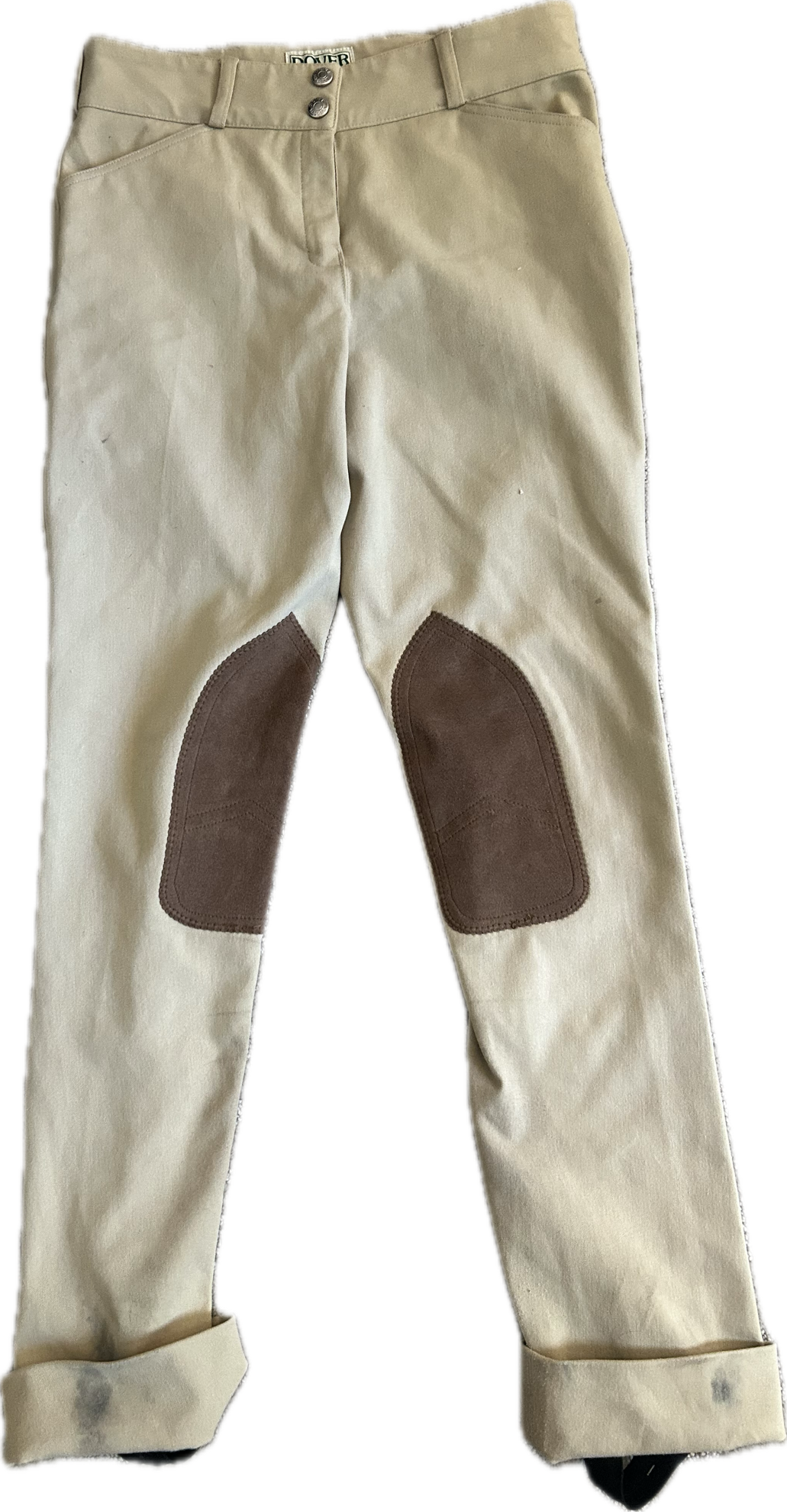 Dover Saddlery Wellesley Competition Jodhpur Breeches - Tan - Child's 16
