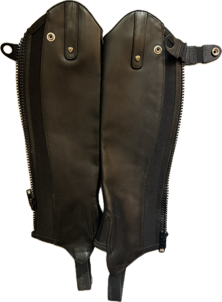 Ariat Heritage Contour Half Chaps - Black - XSM - New!
