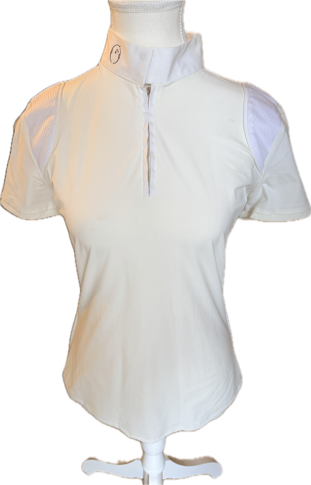 Vestrum Short Sleeve Scilla Show Shirt - Ivory - Women's Small - New!