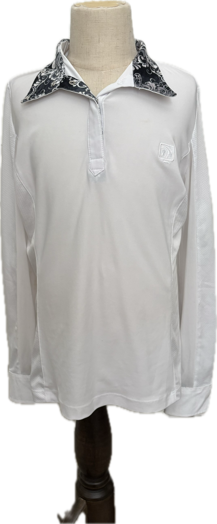 Romfh Kids' Sarah Long Sleeve Shirt - White/Skull - Child's Medium