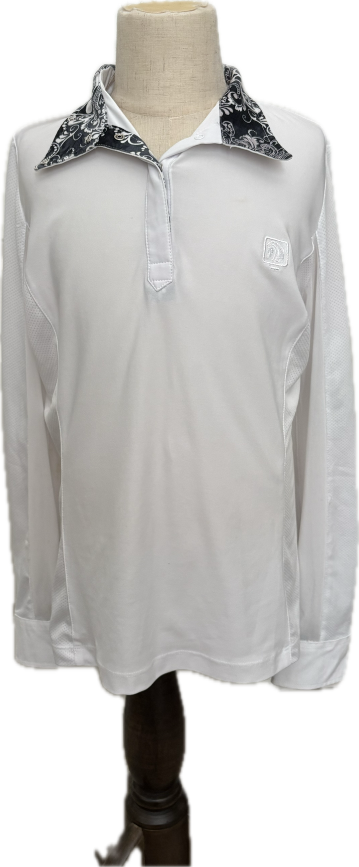 Romfh Kids' Sarah Long Sleeve Shirt - White/Skull - Child's Medium