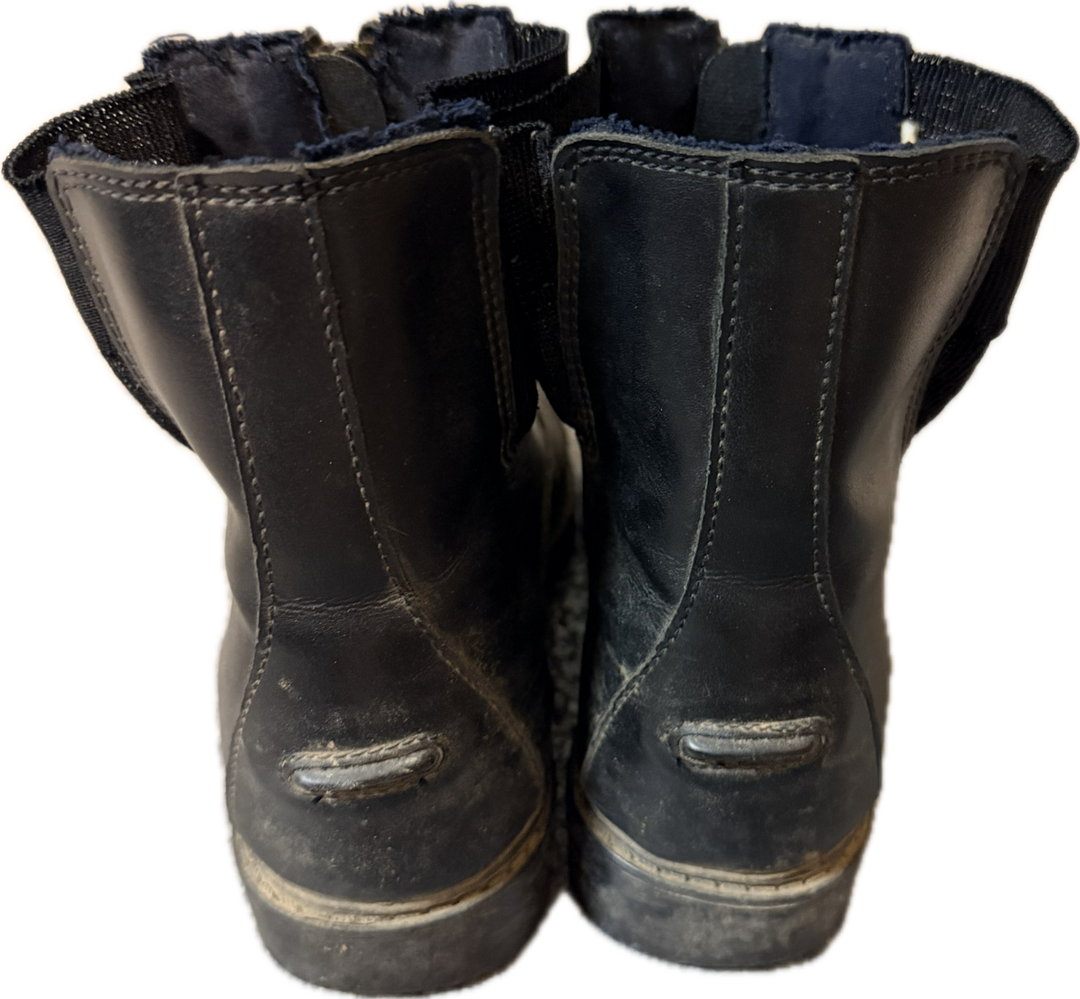 TuffRider Kids' Starter Front Zip Paddock Boots - Black - Size 4