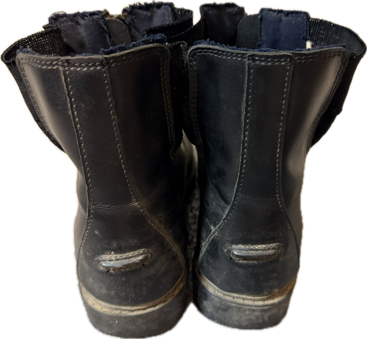 TuffRider Kids' Starter Front Zip Paddock Boots - Black - Size 4
