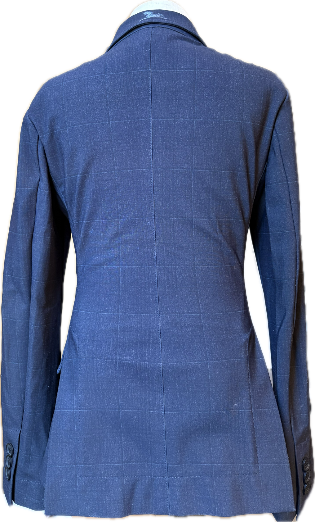 RJ Classics Orange Label Jr Show Coat- Navy Plaid - Child's 10R