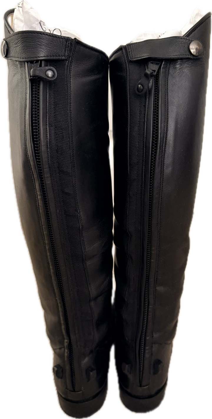 Der Dau Custom Leather Field Boot - Black - Women's 10.5 - New!