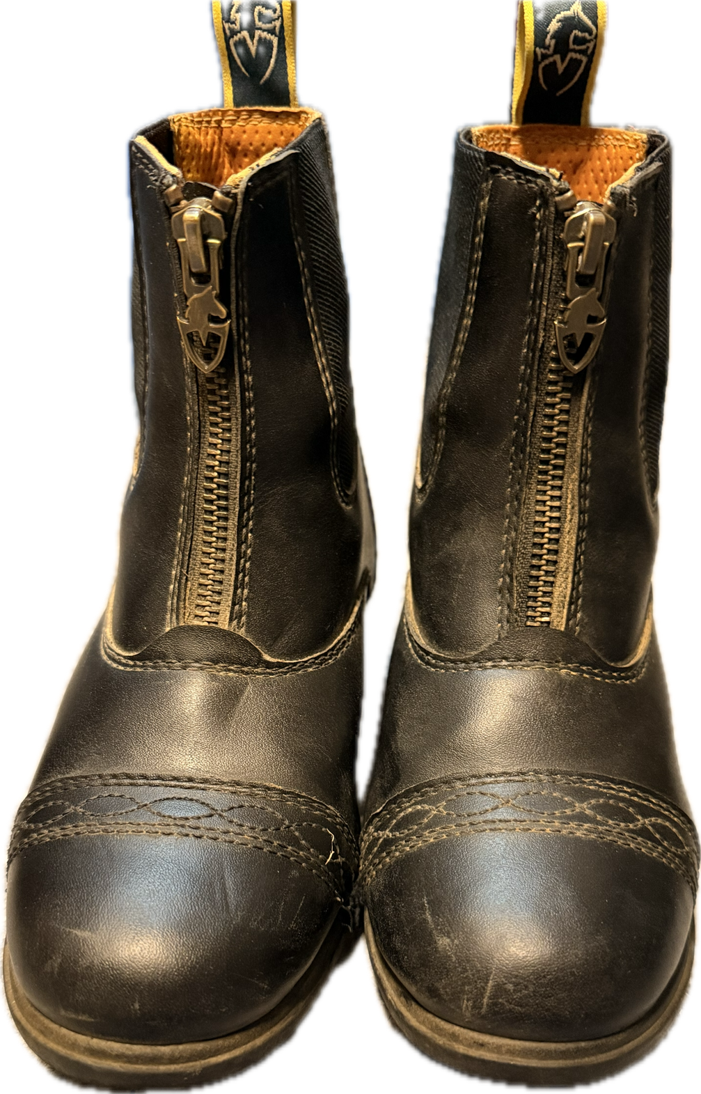 Moretta Kids Clio Zip Up Paddock Boots - Black - Size 1