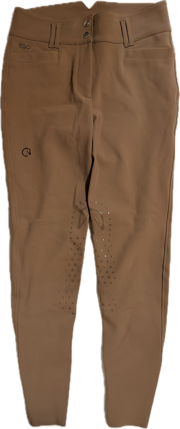EGO7 Women's Jumping EJ Knee Patch Breeches - Hazelnut - Size IT 42 (US 26)