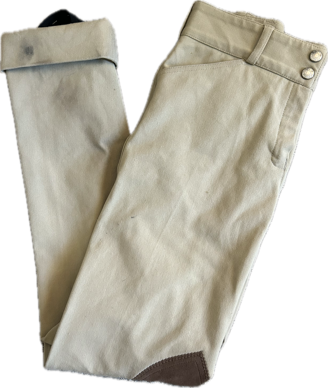 Dover Saddlery Wellesley Competition Jodhpur Breeches - Tan - Child's 16