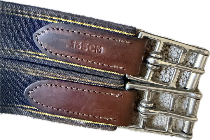ExionPro Fancy Anatomic Snap Over Lay Girth - Oak Brown - 54"