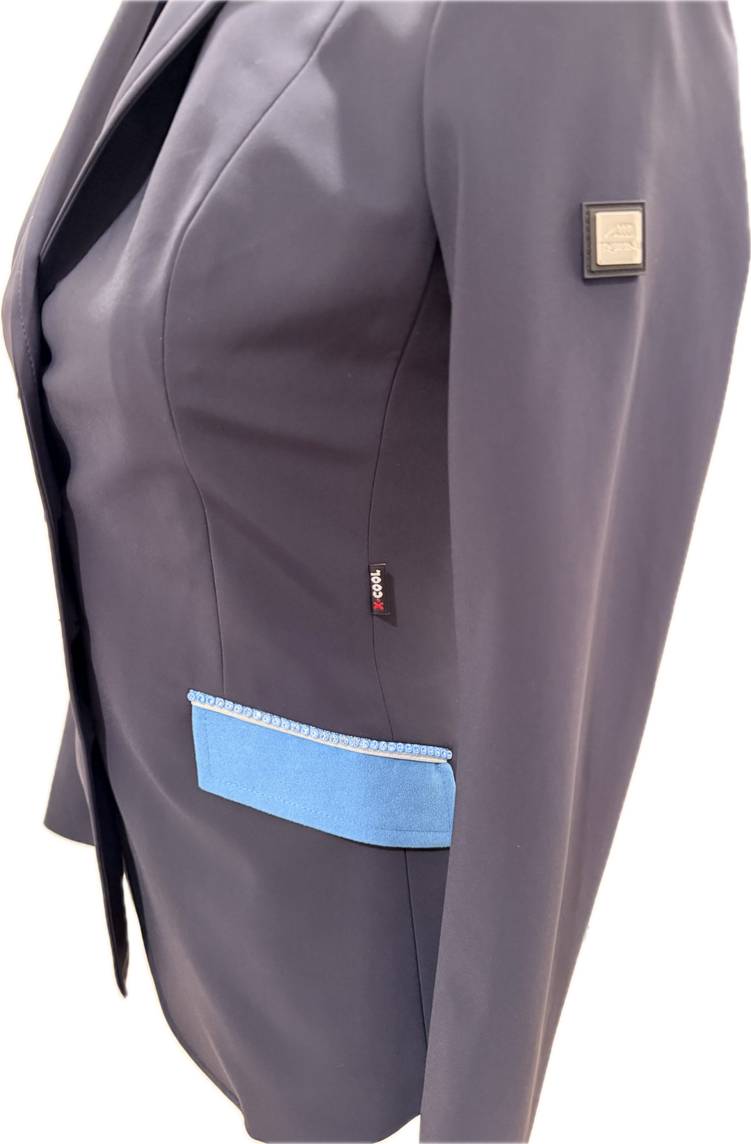 Equiline X-Cool 'Gait' Custom Show Coat Women's IT 38 (US 2-4) Navy/Blue - New!