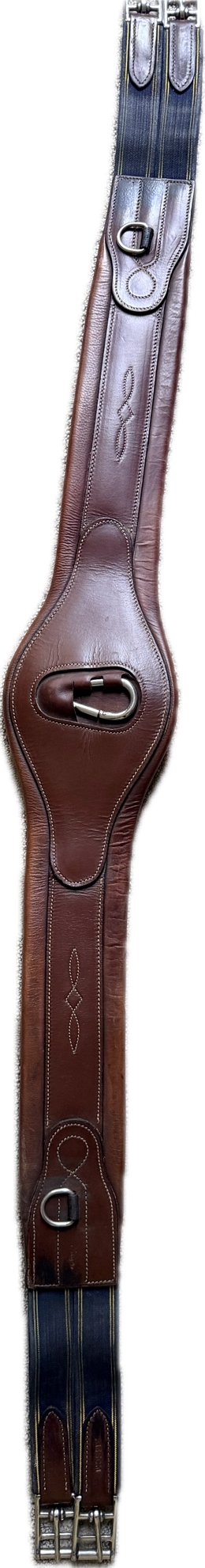 ExionPro Fancy Anatomic Snap Over Lay Girth - Oak Brown - 54"
