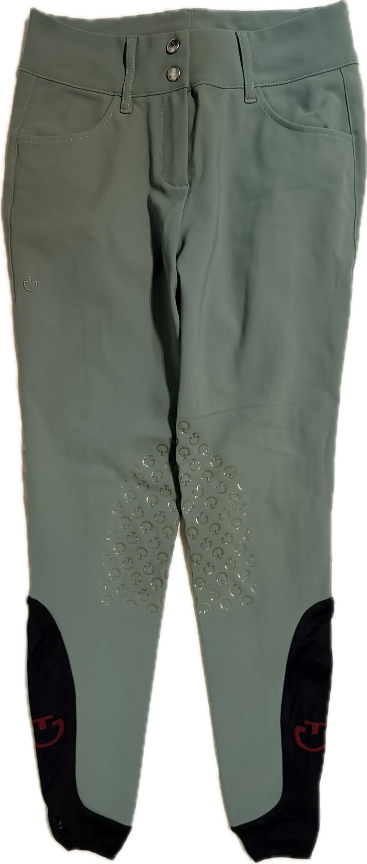 Cavalleria Toscana Knee Grip Jumping Breeches - Emerald - Women's IT 42 (US 8-10)
