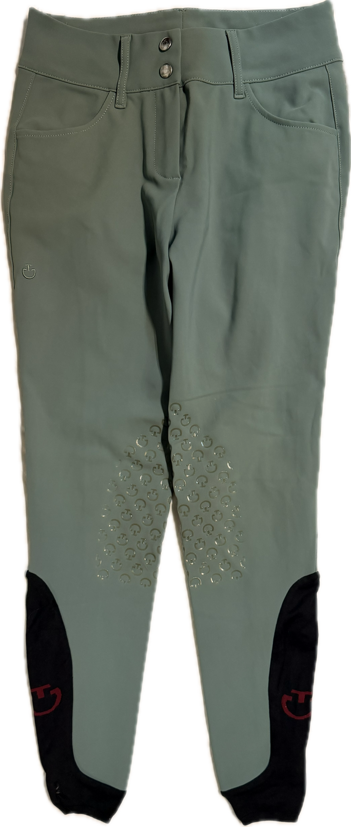 Cavalleria Toscana Knee Grip Jumping Breeches - Emerald - Women's IT 42 (US 8-10)