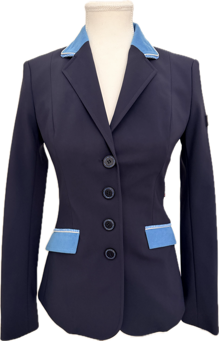 Equiline X-Cool 'Gait' Custom Show Coat Women's IT 38 (US 2-4) Navy/Blue - New!