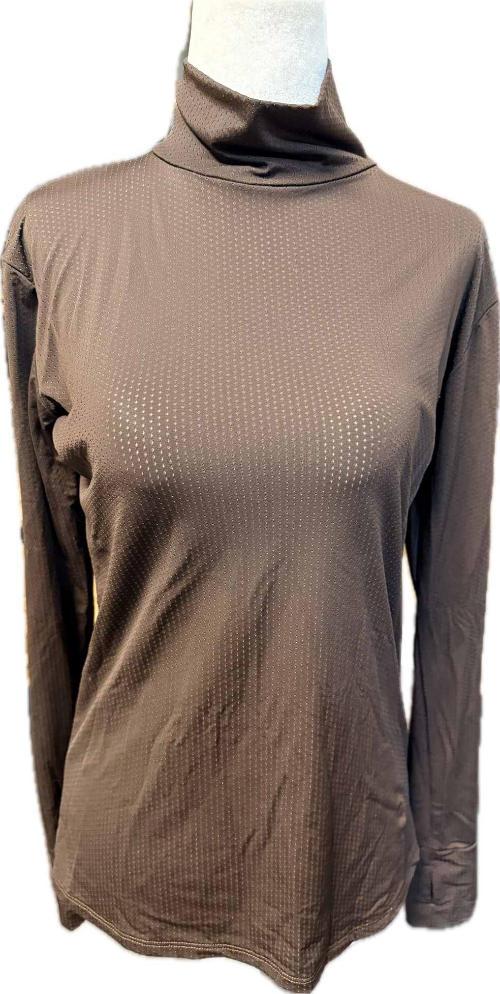 Kismet  "Alexa AIR" Turtleneck L/S UV with Thumbhole - Brown - Women's Medium