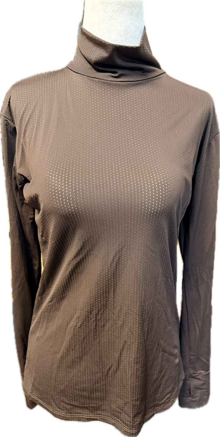 Kismet  "Alexa AIR" Turtleneck L/S UV with Thumbhole - Brown - Women's Medium