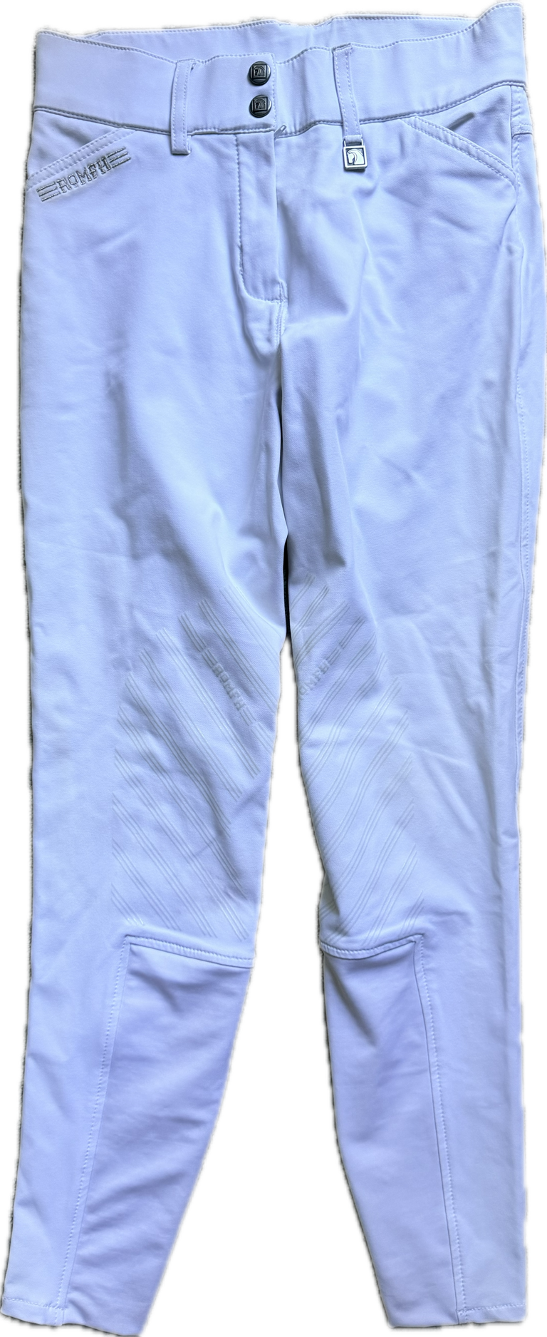 Romfh Sarafina Knee Grip Breeches- White - Women's 24R