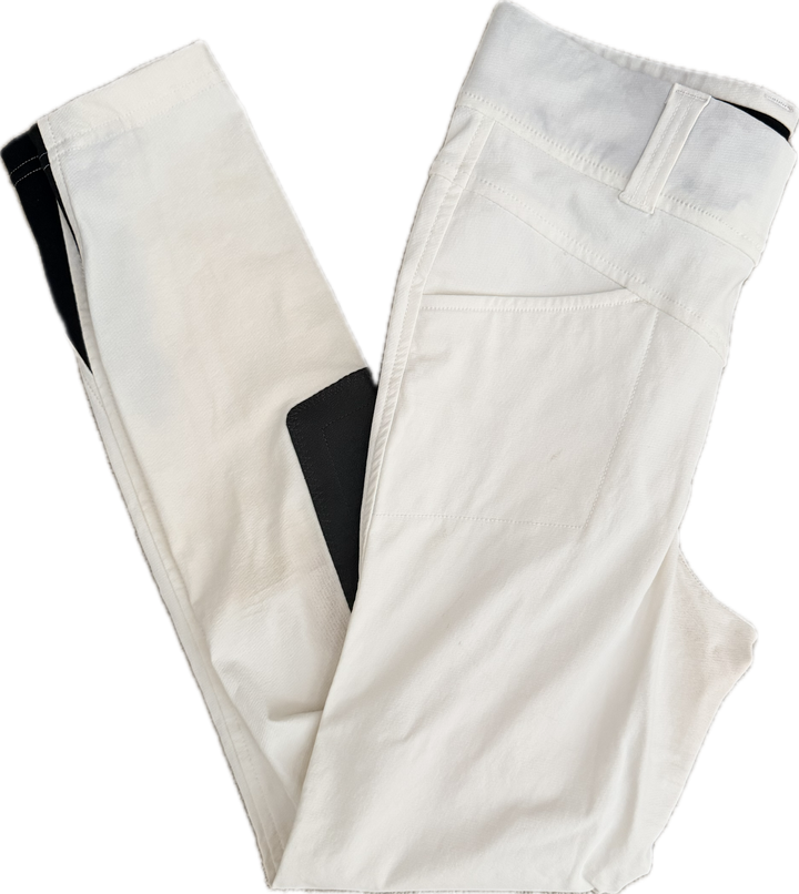 Kerrits Kids' Crossover Knee Patch Breeches - White - Child's L