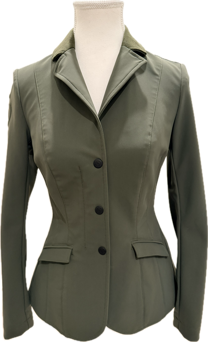 Cavalleria Toscana GP Zip Ladies Competition Jacket- Forest Green - IT 38 (US 6)