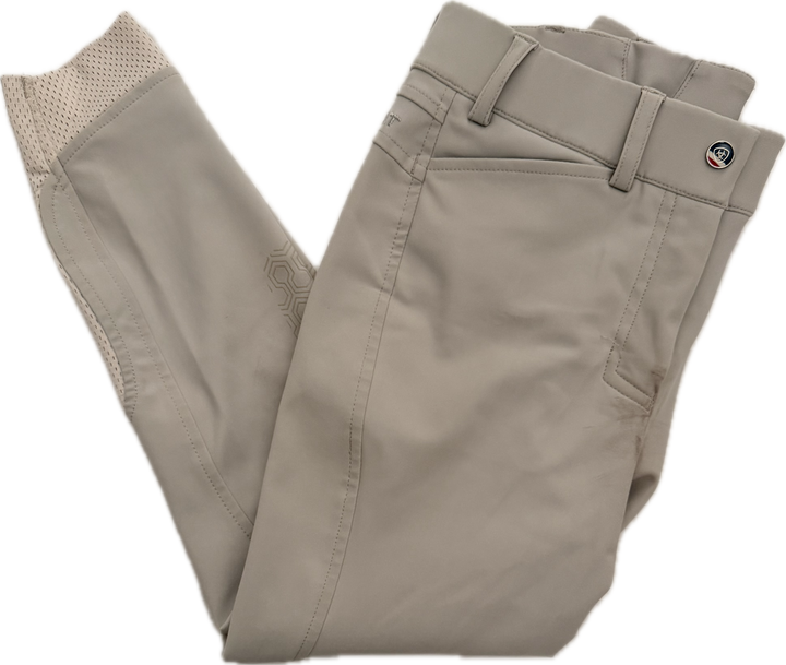 Ariat Pro Series Grip Knee Patch Breech - Tan - Child's 10