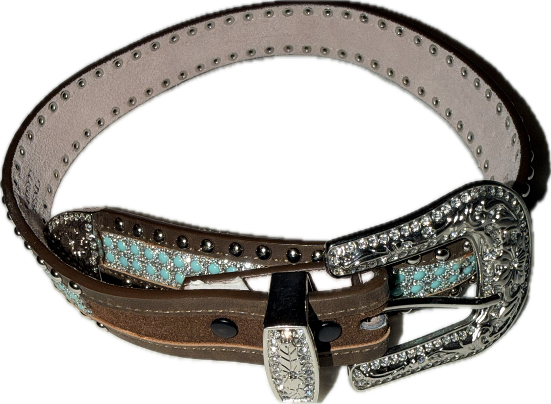 Children's Beaded Buckle Belt - 20"