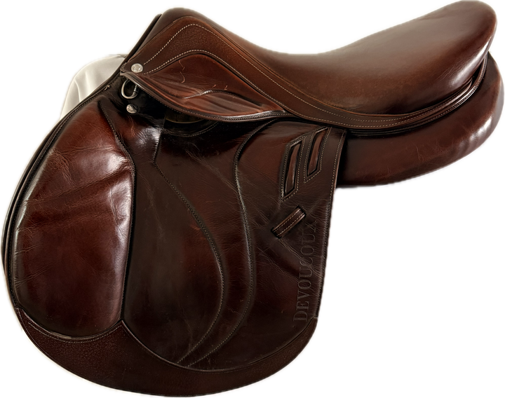 18" 3R Devoucoux Biarritz Lab All Buffalo Hunter/Jumper Saddle