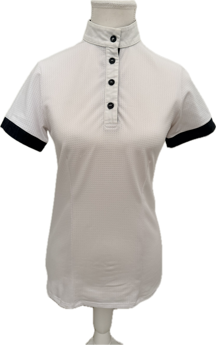 Levade Clothiers S/S Perforated Riding Shirt - White - Women's S