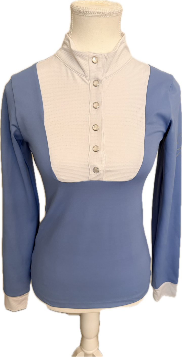 Free Ride Equestrian X USHJA L/S Show Shirt - Blue - Women's S