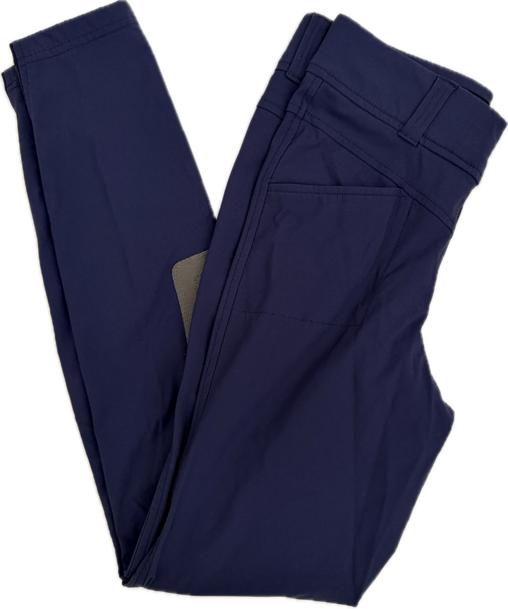 Kerrits Kids' Crossover Knee Patch Breeches - Navy - Child's L