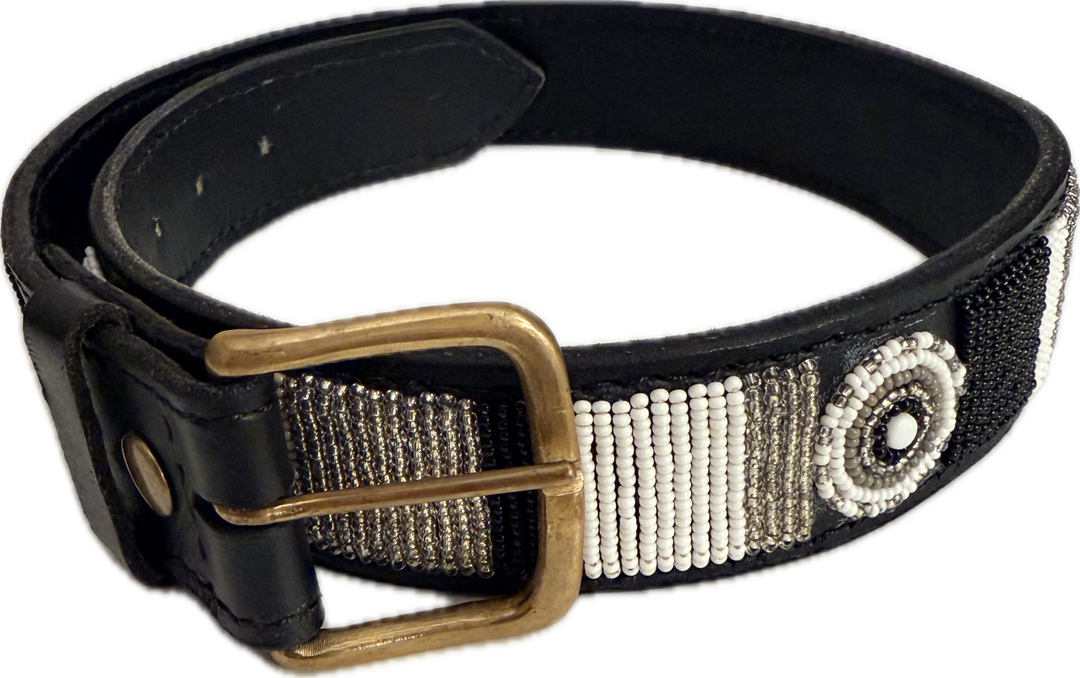 Handcrafted Beaded Belt- Size 28