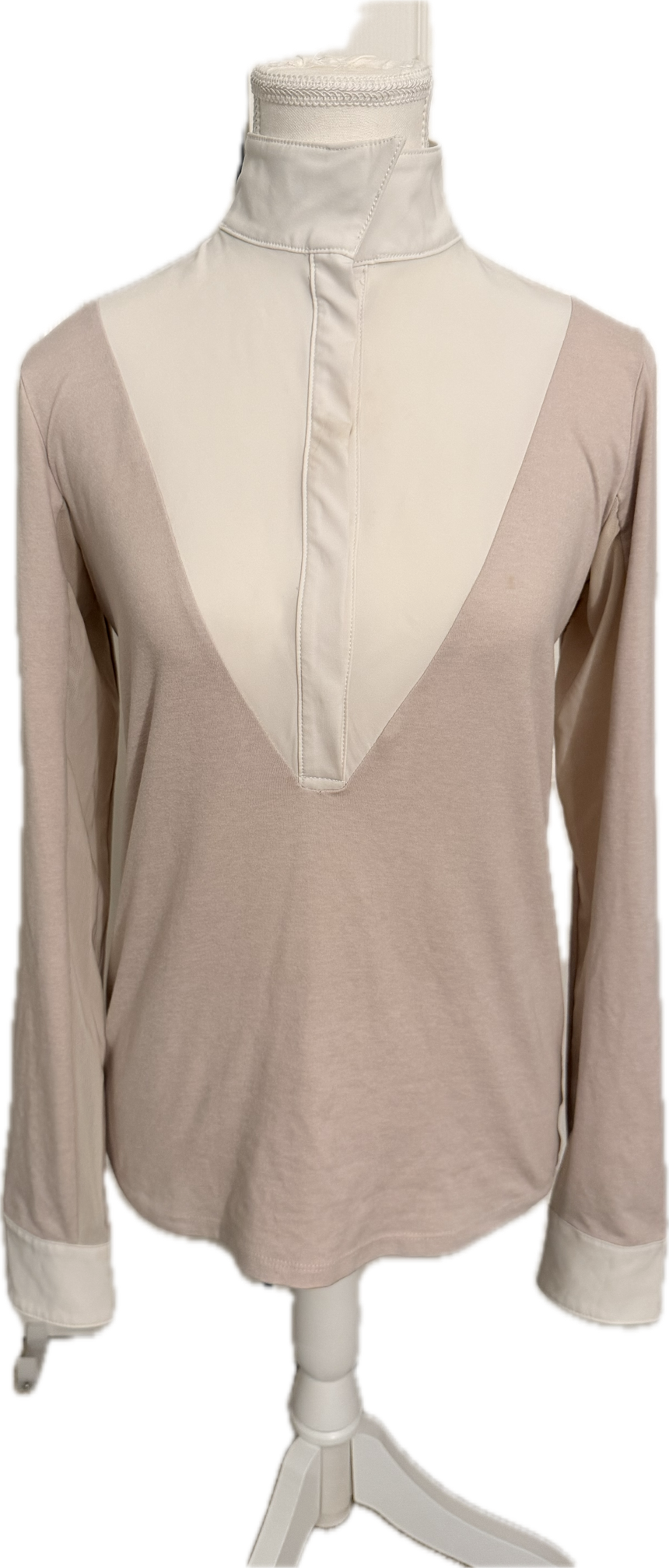 Calverro 'Victory' Competition Shirt In Petal & White - Women's XS