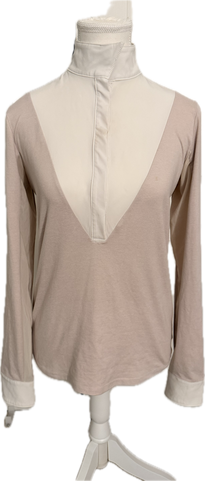 Calverro 'Victory' Competition Shirt In Petal & White - Women's XS