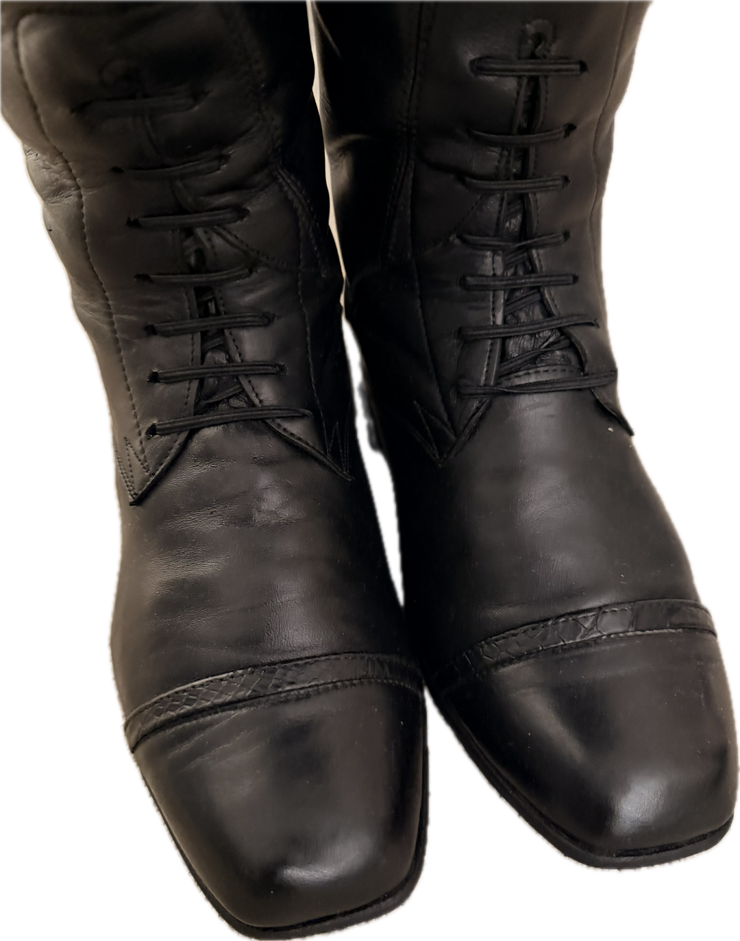 Der Dau Custom Leather Field Boot - Black - Women's 10.5 - New!