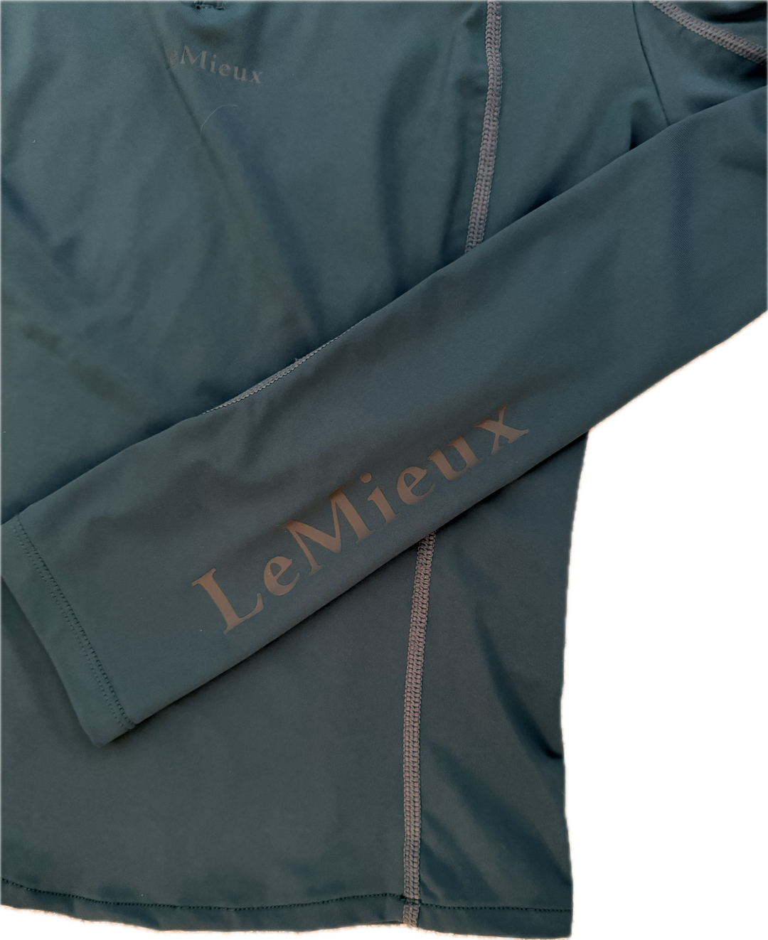 LeMieux Long Sleeve 1/4 Zip Base Layer - Spruce - Women's EU 34 (US 2)