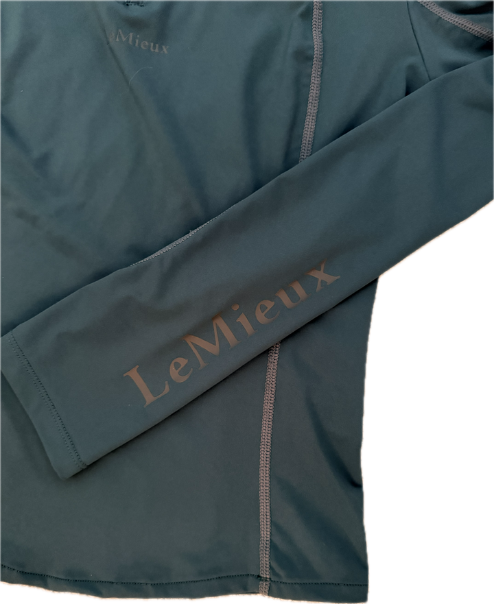 LeMieux Long Sleeve 1/4 Zip Base Layer - Spruce - Women's EU 34 (US 2)