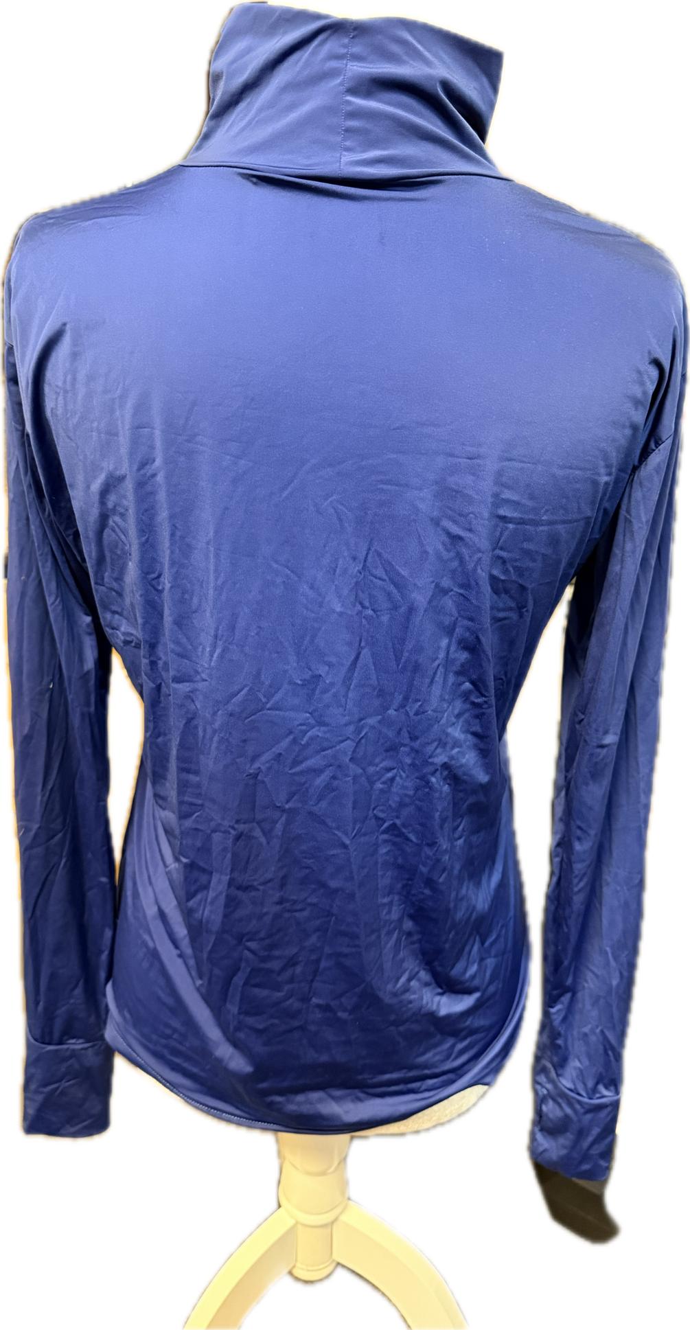 Kismet - "Alexa" Turtleneck Shirt UV with Thumbhole - Blue - Women's Medium