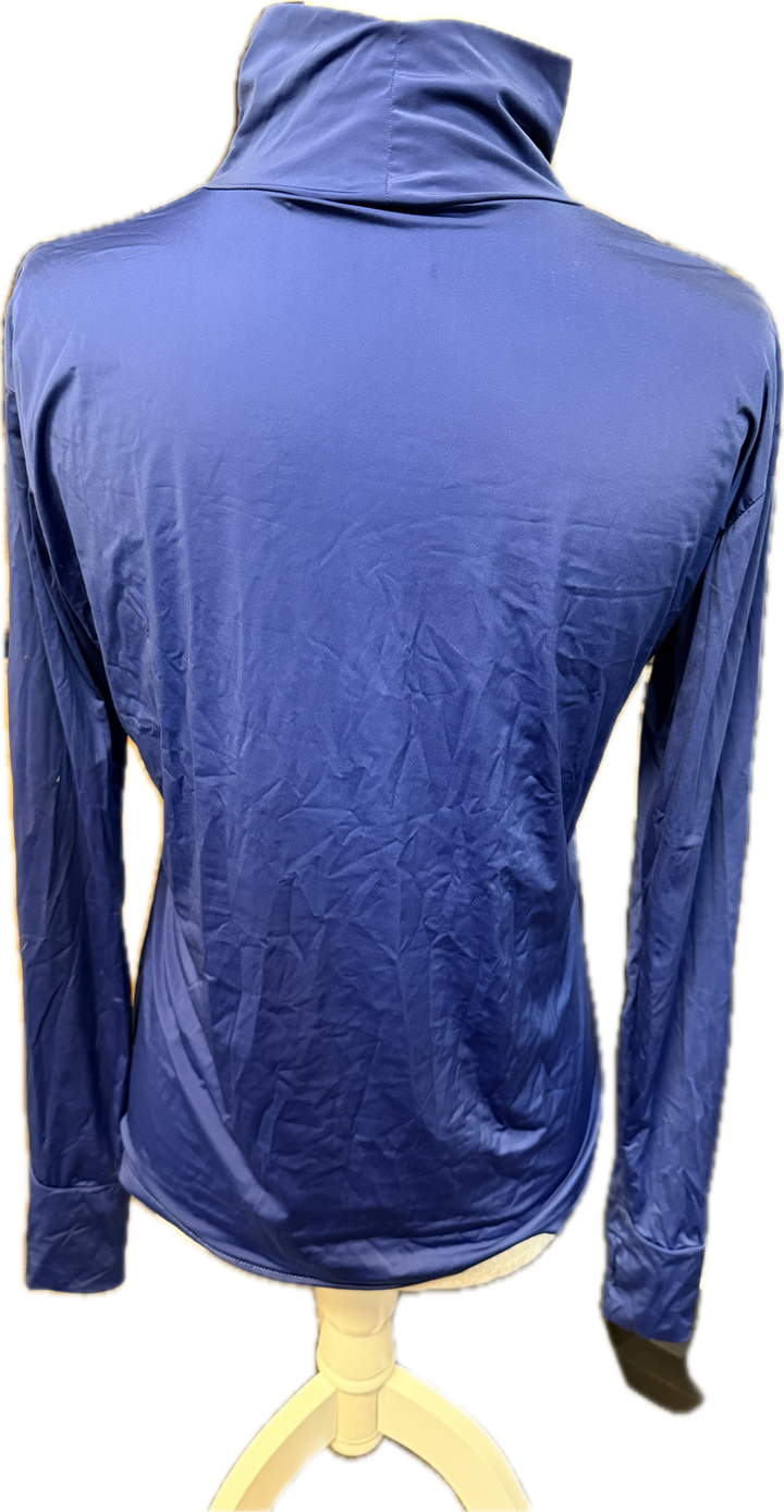 Kismet - "Alexa" Turtleneck Shirt UV with Thumbhole - Blue - Women's Medium