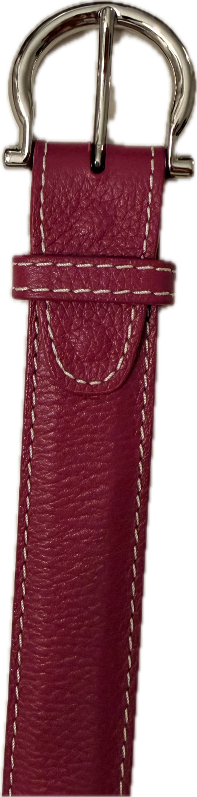 Horse|Man Italy Pebble Calf Belt - Pink - Size 28