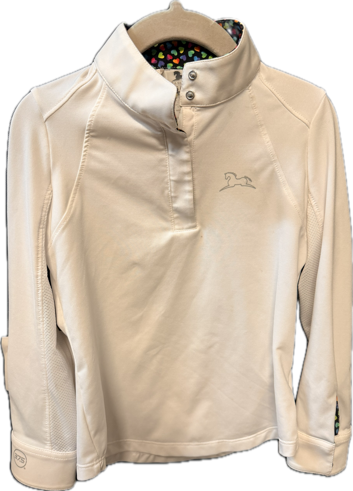RJ Classics Long Sleeve Show Shirt- White - Child's XS